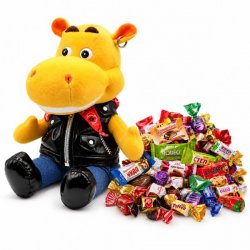 №2 МЯГКАЯ ИГРУШКА БАЙКЕР 500 грамм новогодний подарок классический