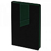 Ежедневник Bookmark, недатированный, черный с зеленым